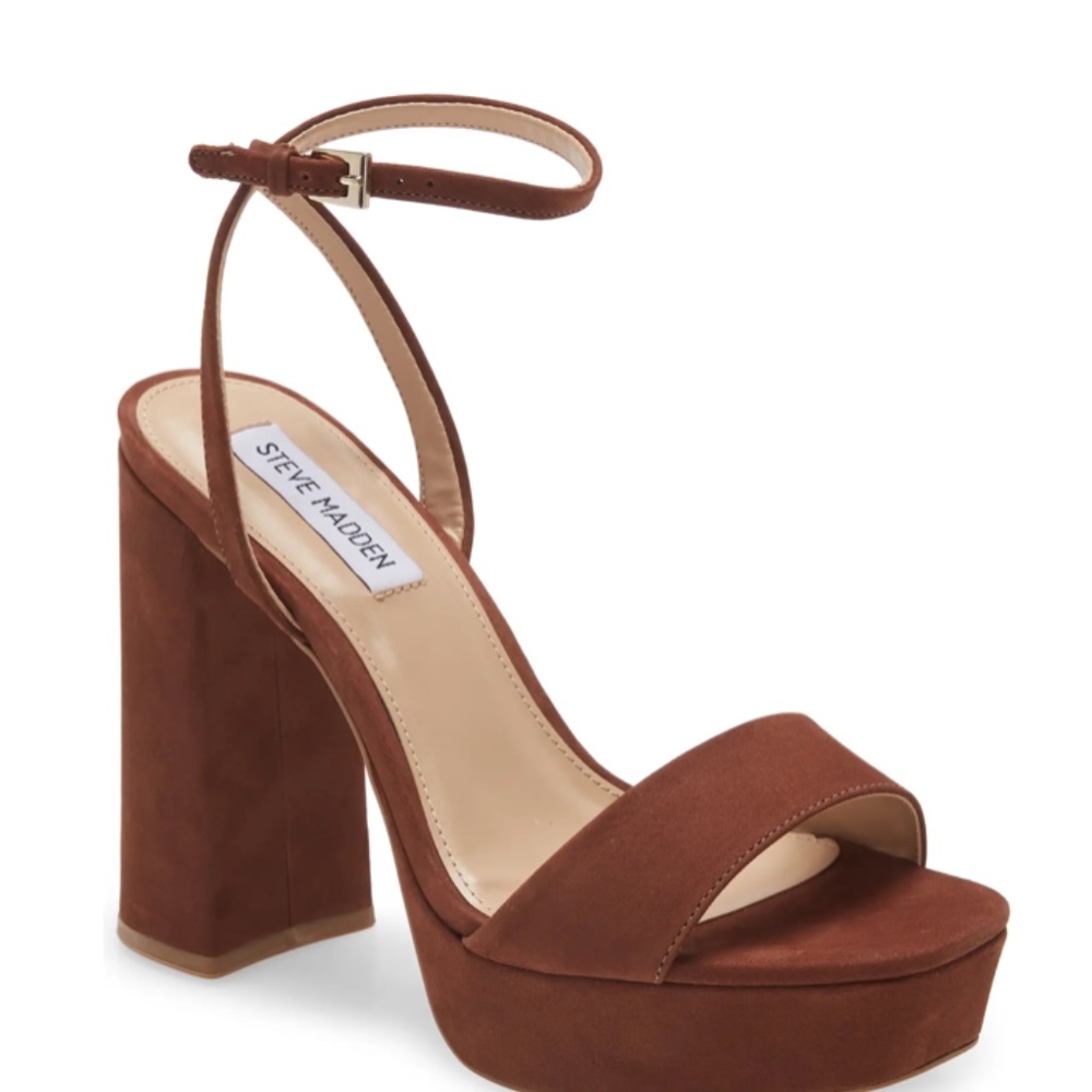 Steve Madden Lessa Platform Ankle Strap Heel